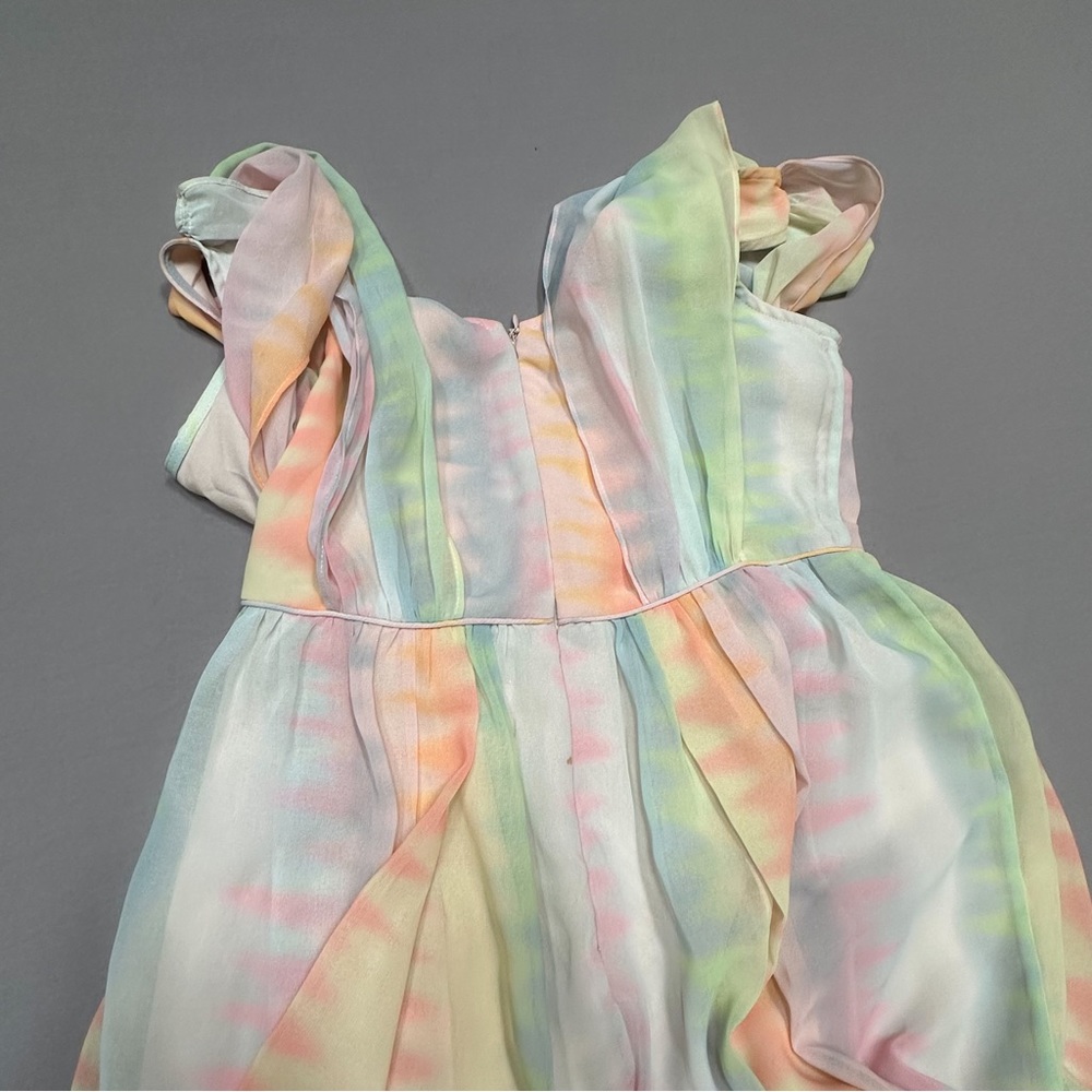 Anthropologie LIL pastel gorgeous maxi dress, 4. - Picture 11 of 14